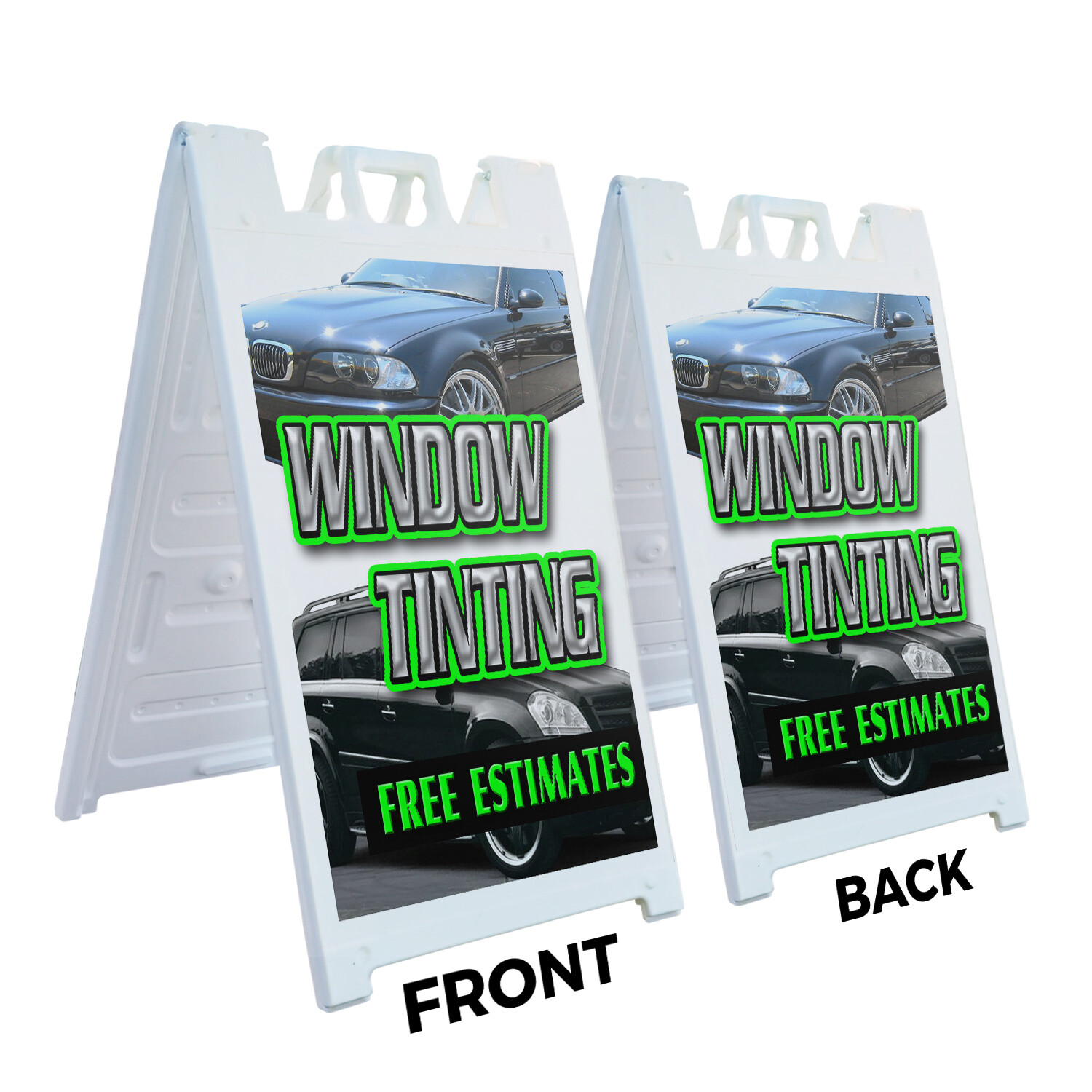 A-frame Sidewalk Window Tinting Free Estimates 24&Prime; x 36&Prime; Double Sided A-Frame Si