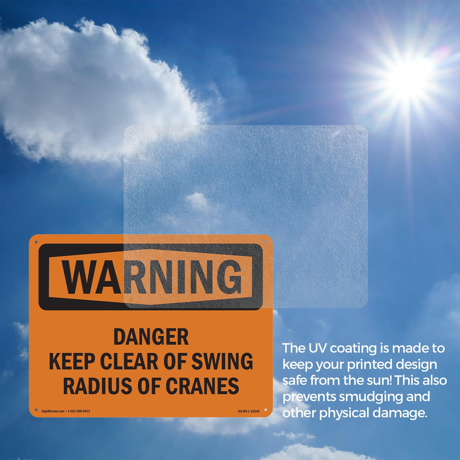 Danger Keep Clear Of Swing Radius OSHA WARNING Sign Metal, Decal – 5 or 10 Pack