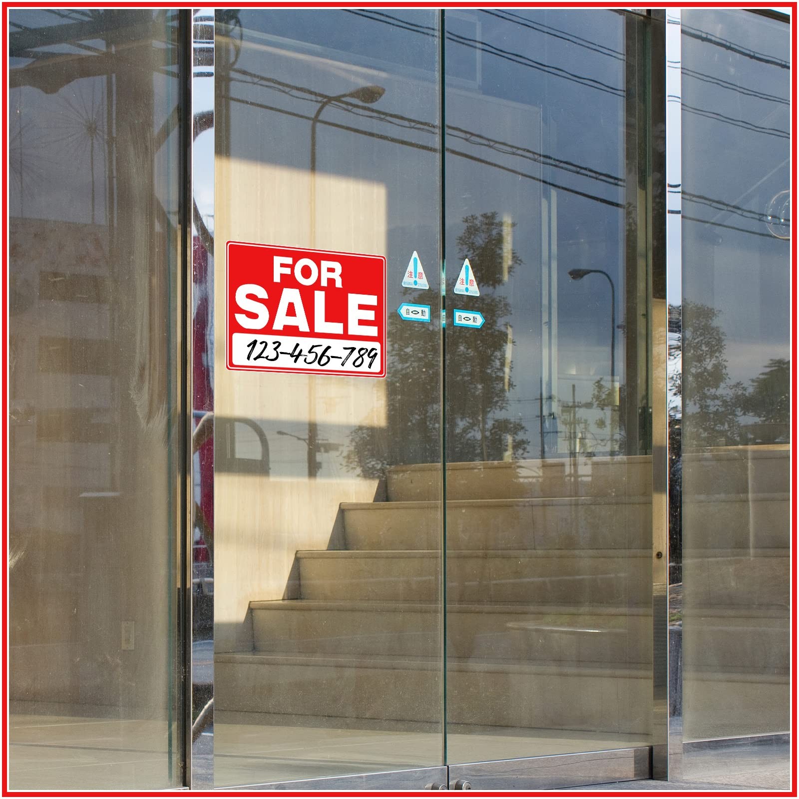 For Sale Signs 25 Pcs 9 x 12 Inches Classic Waterproof Rust Free Stickers