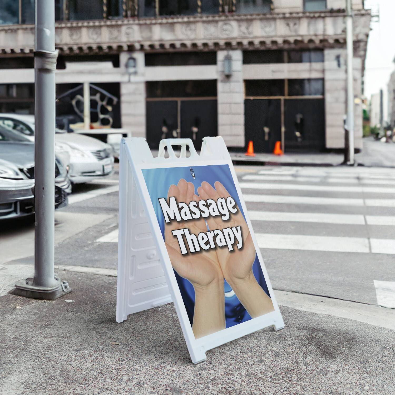 A-frame Sidewalk Massage Therapy 24&Prime; x 36&Prime; Double Sided A-Frame Sidewalk Sign