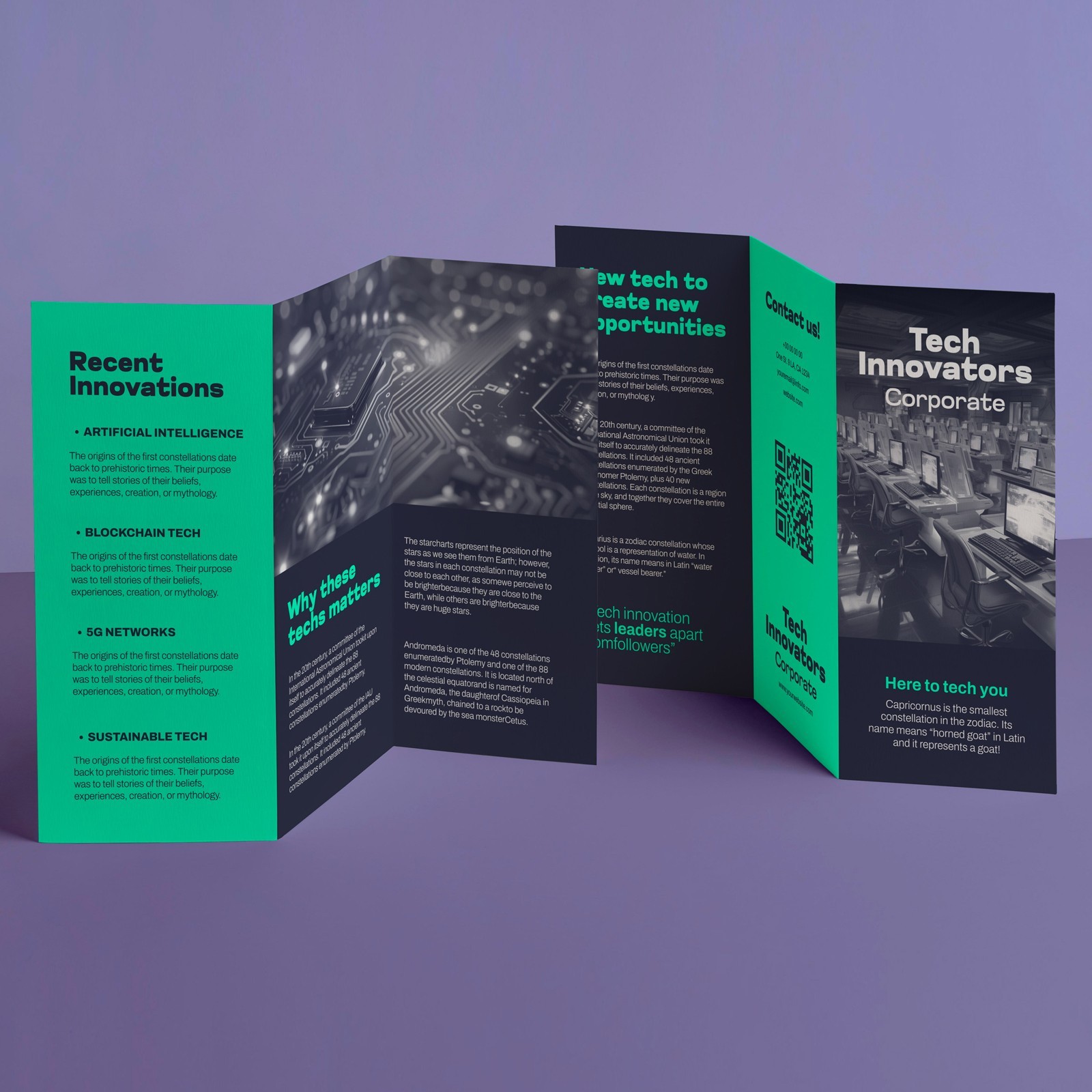 Custom Tri Fold Brochure | 100 lb. Gloss Book | Double Sided
