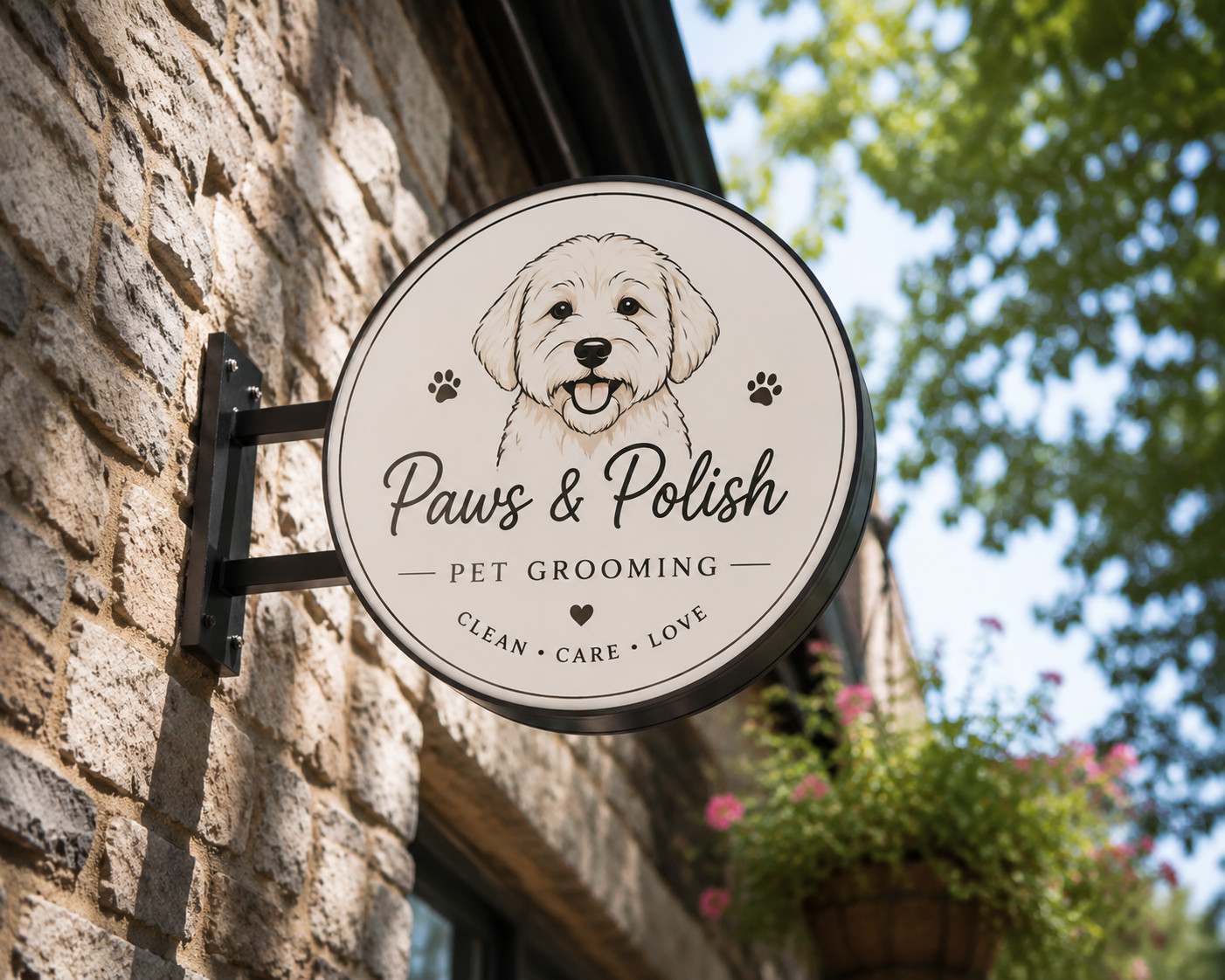 Custom Blade Sign – Double Sided Outdoor Business Logo Hanging Storefront Sign