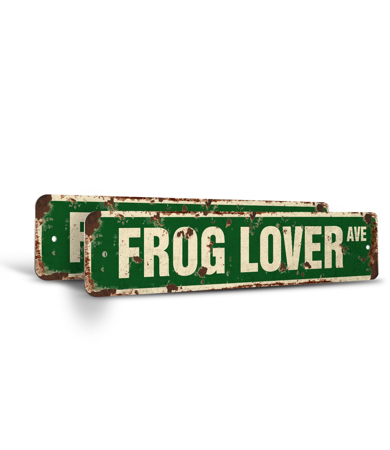 FROG LOVER Vintage Style Street Sign green amphibian collectible toad collector