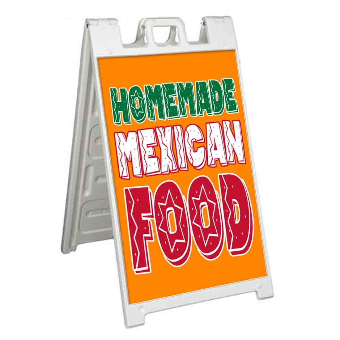 HOMEMADE MEXICAN FOOD Signicade 24×36 Aframe Sidewalk Sign Banner Decal MEXICANA