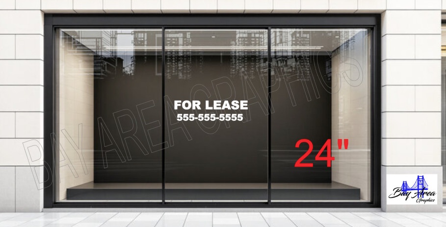 FOR LEASE Window Decal Business Sign Outdoor Vinyl All Weatherproof ORACAL 651