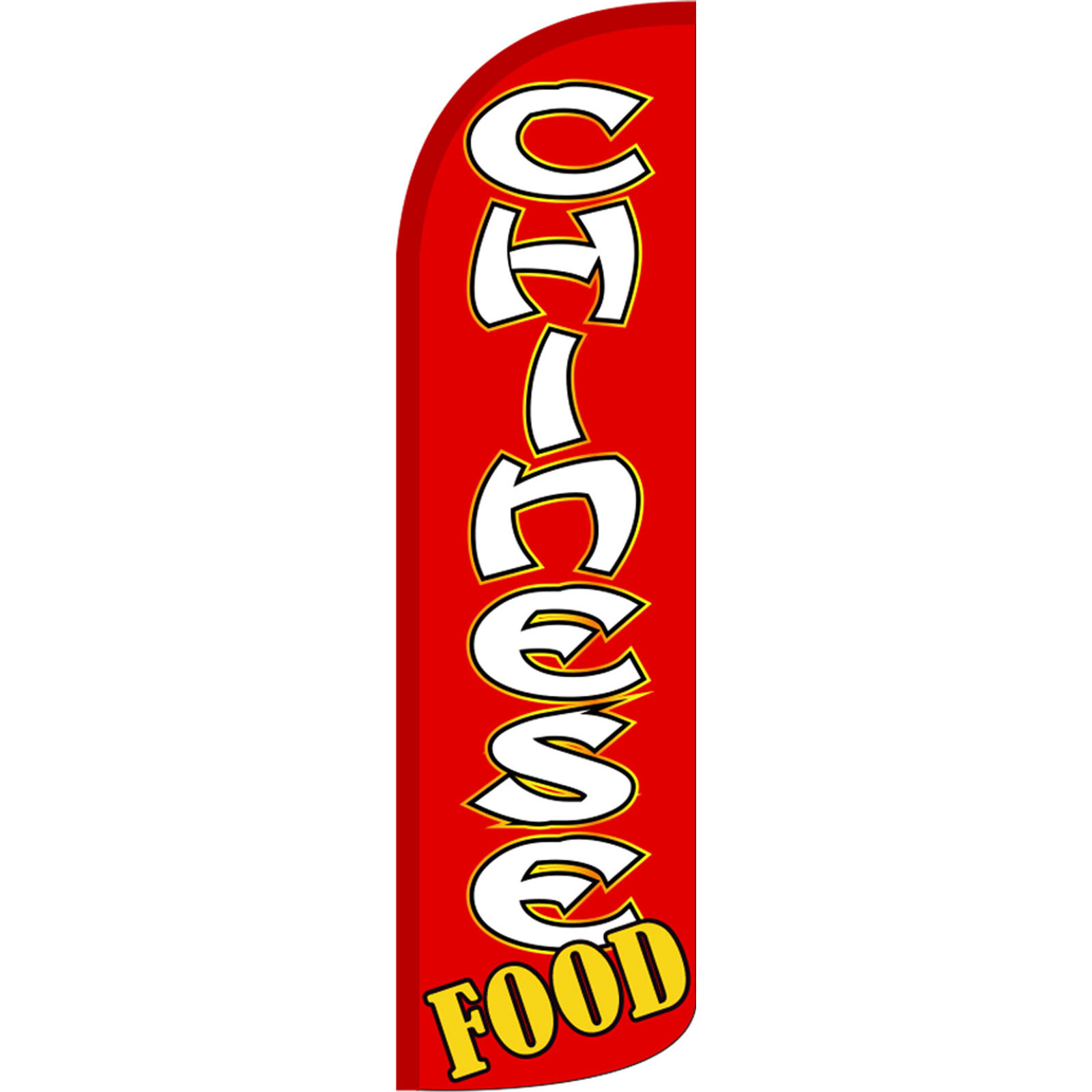Chinese Food 3 ft X 11 1/2 ft Windless Swooper Flag (Flag Only)