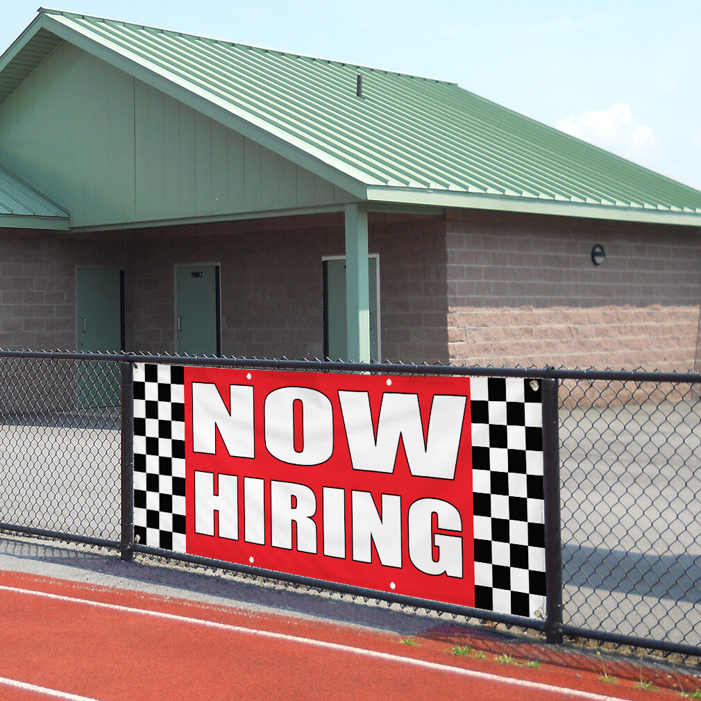 Vinyl Banner Multiple Sizes Now Hiring Auto Body Shop Car Repair A Business
