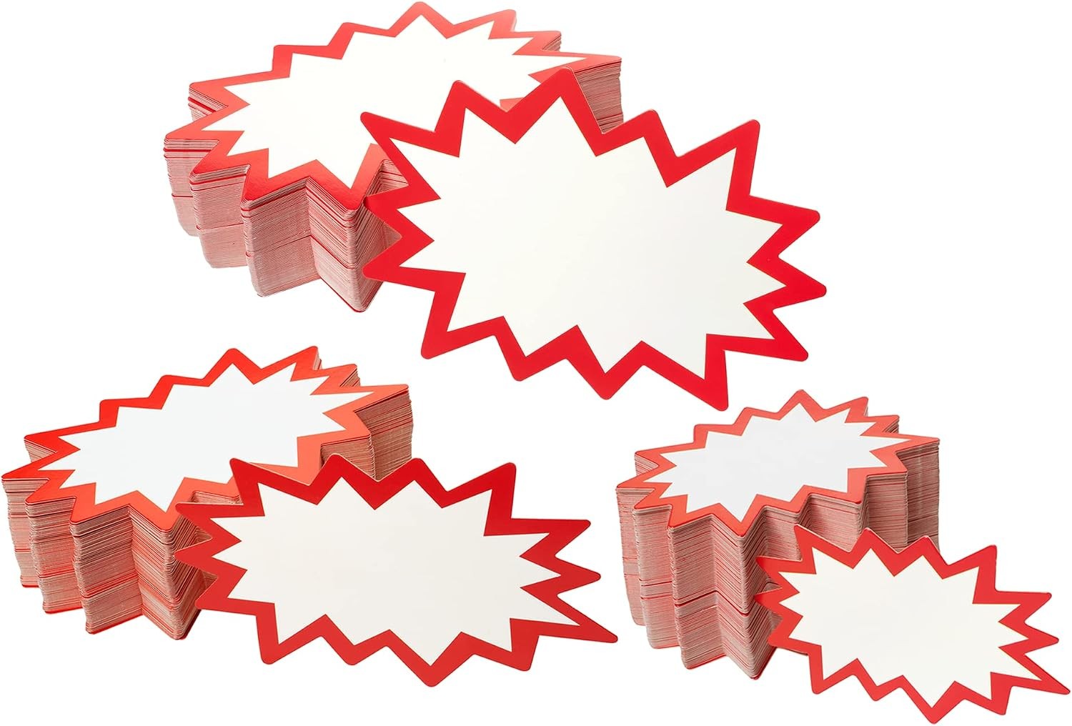 200pcs Starburst Price Tags 2×3 Yard Sale Garage Sale Signs Retail Labels