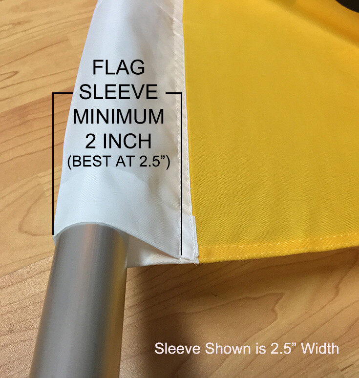 POLE + SPIKE kit for Swooper Feather Flag Windless or Flutter – HYBRID – 1 PACK