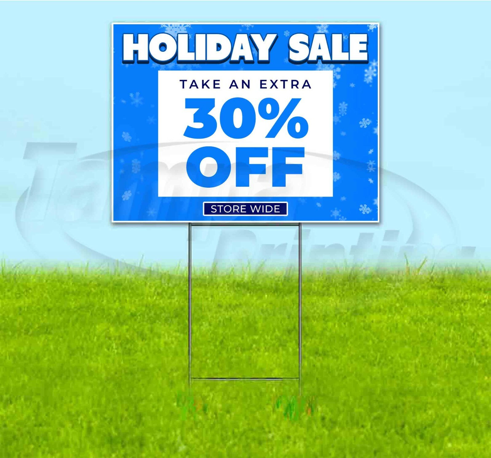 HOLIDAY SALE 30% OFF 18×24 Yard Sign WITH STAKE Corrugated Bandit BUSINESS DEALS