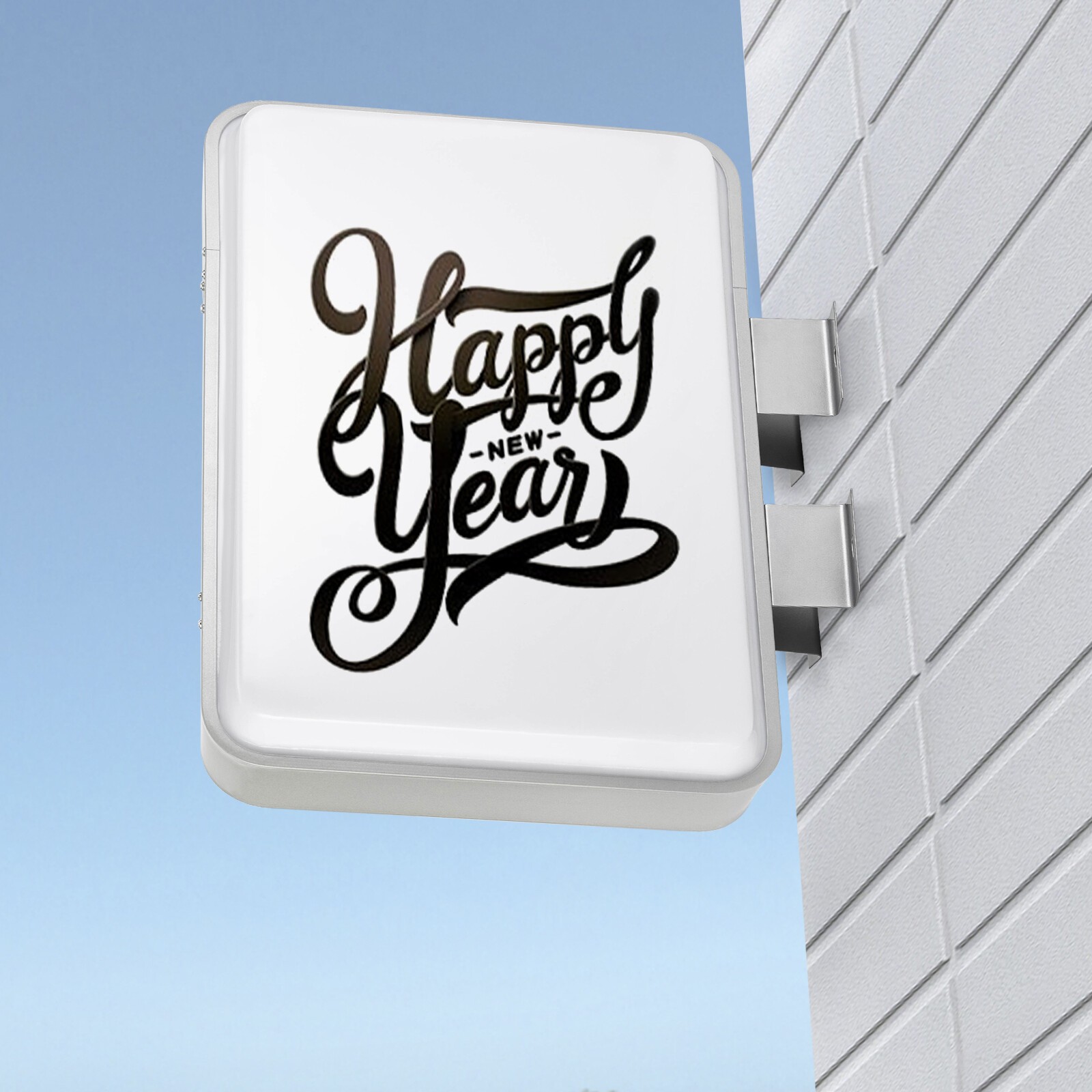 LED Rectangle Double-sided Advertising Light Box Illuminated Projecting Sign Box