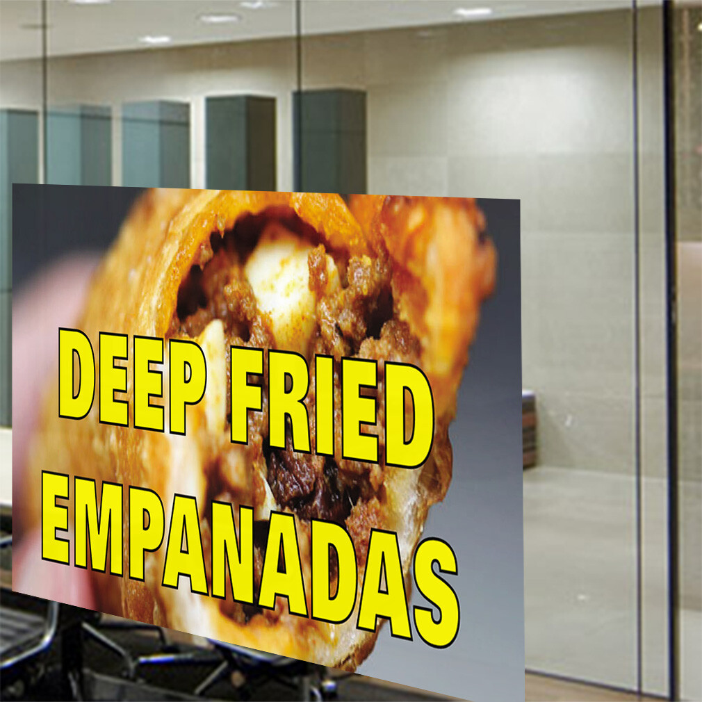 Decal Stickers Deep Fried Empanadas Advertising Printing A Store Sign Label