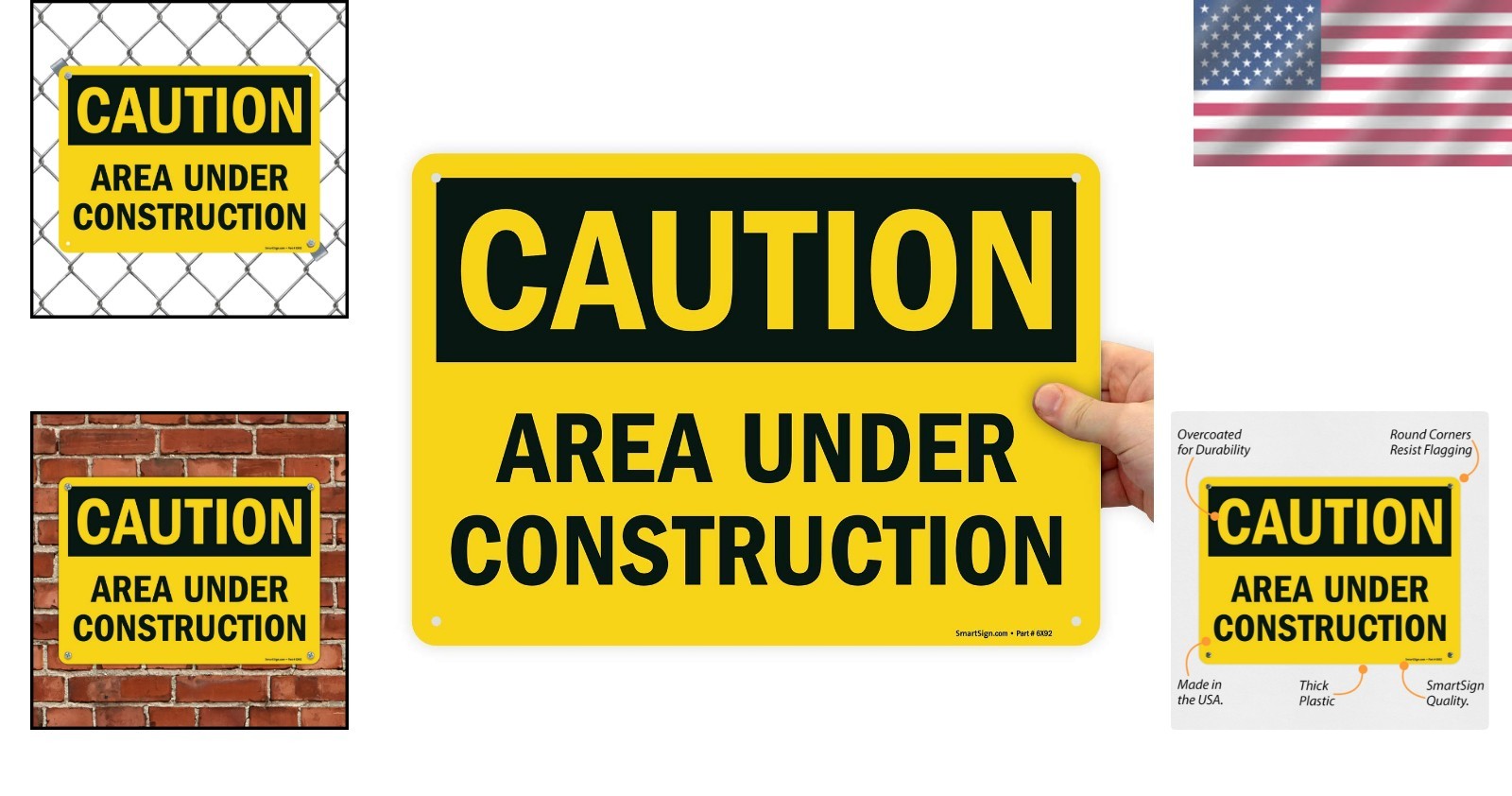 Professional Caution Sign 10×14 – Durable Plastic for Indoor/Outdoor Use