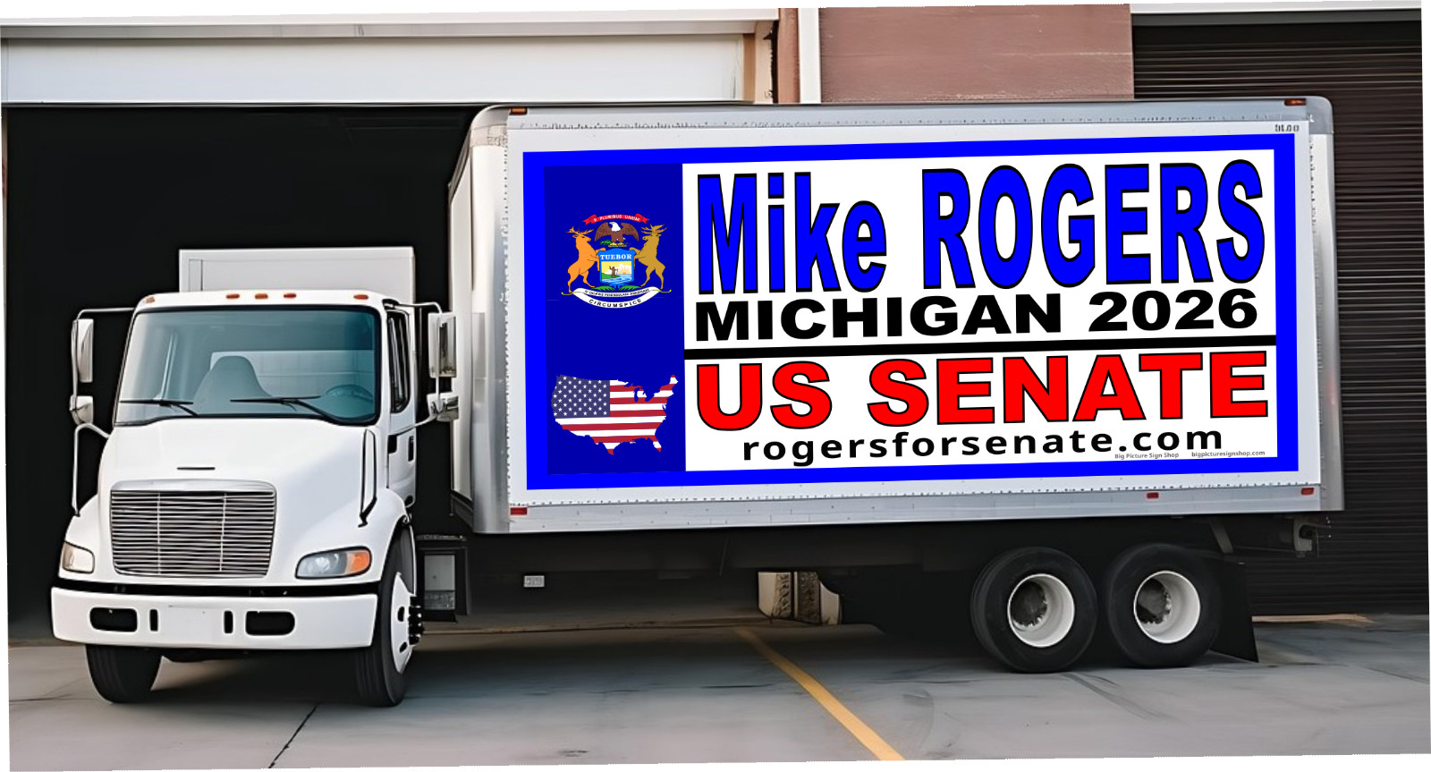 MIKE ROGERS MICHIGAN for US SENATE -GIANT Banners-HEAVY DUTY- 47 Sizes-USA MADE
