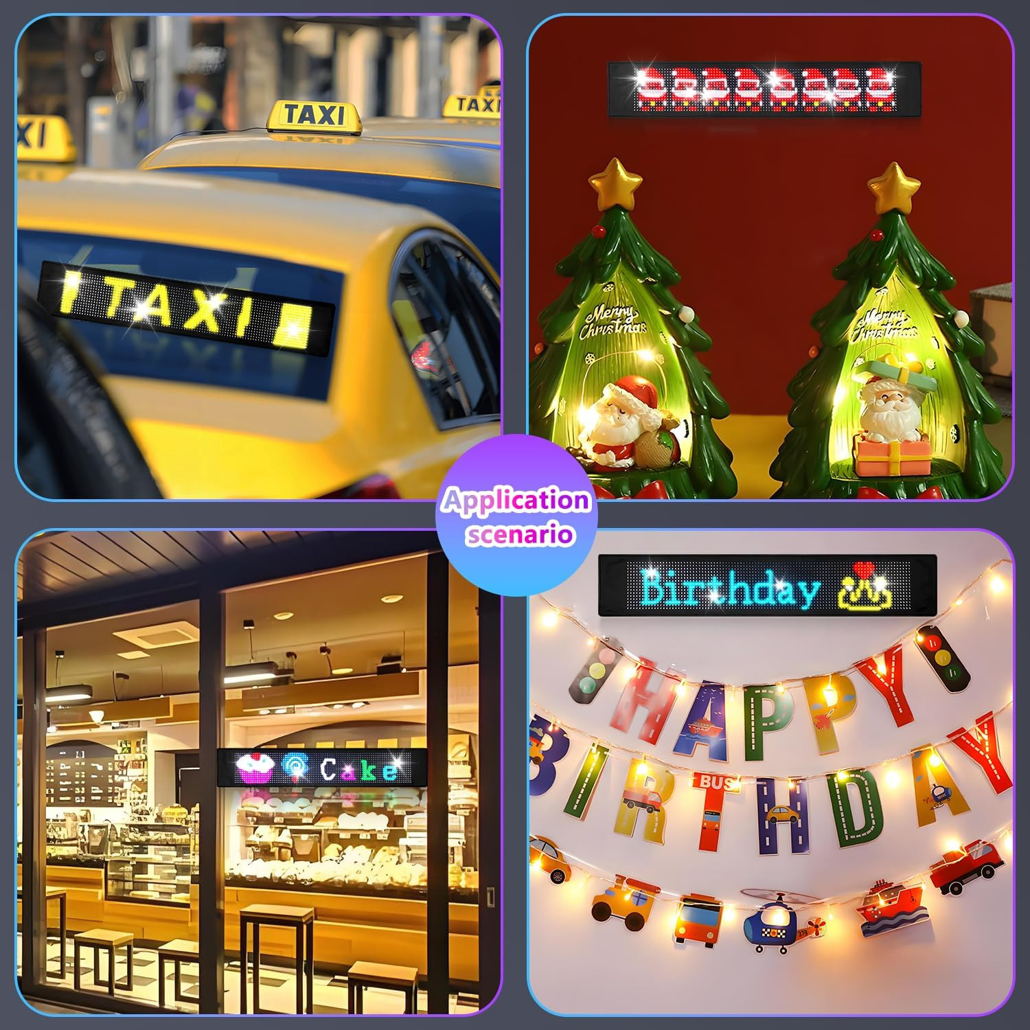 LED Sign, 23&Prime;X5&Prime; Programmable LED Sign with Bluetooth APP Control – Huge Bright