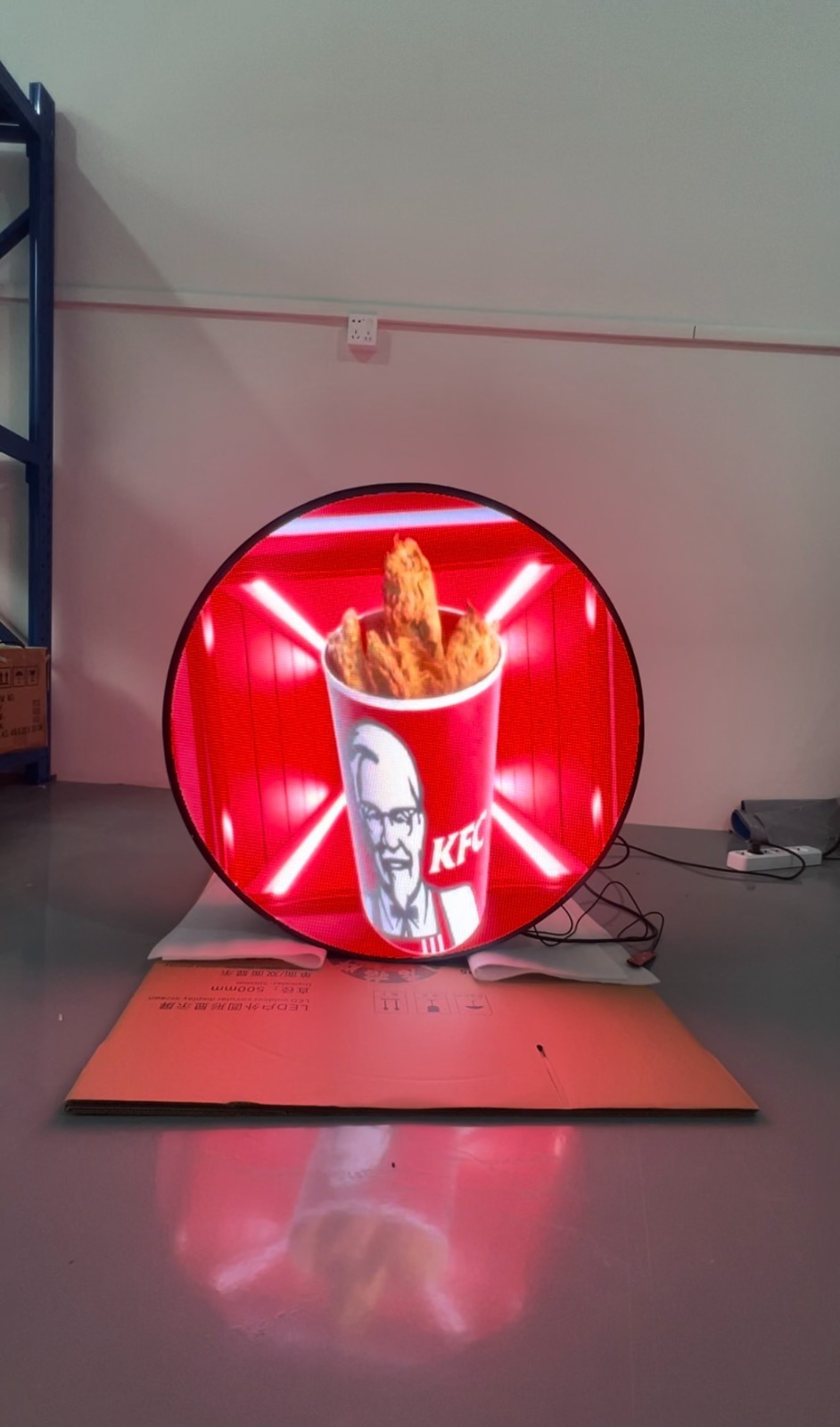 Outdoor Dual Sided Digital Round Circle LED Logo LED Sign Double Sided LED Displ