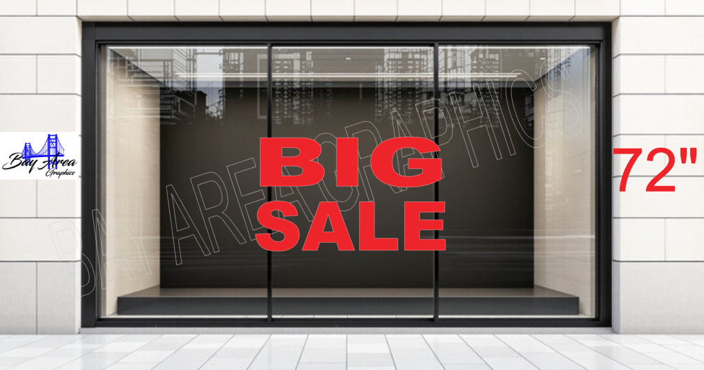 STORE BIG SALE SIGN VINYL DECAL WINDOW EXTERIOR WATERPROOF MADE WITH ORACAL 651