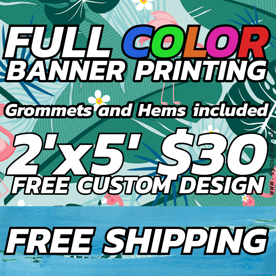 2ft x5ft Custom Vinyl Banners – Perfect for Business & Events