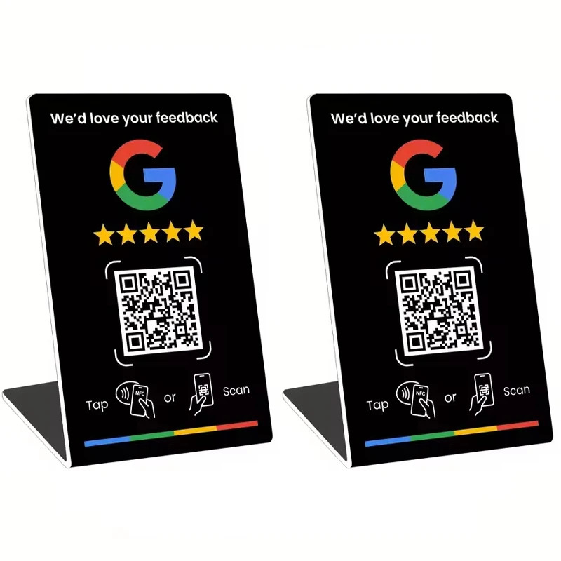 Programmable NFC215 for Google Review Card NFC Station Table 13.56Mhz QR Code Ca