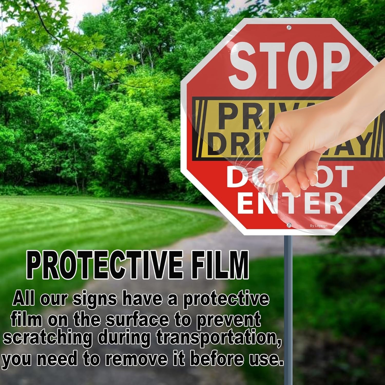 2 Stop Sign Do Not Enter Private Driveway Sign 12 X 12 Reflective Aluminum Sign