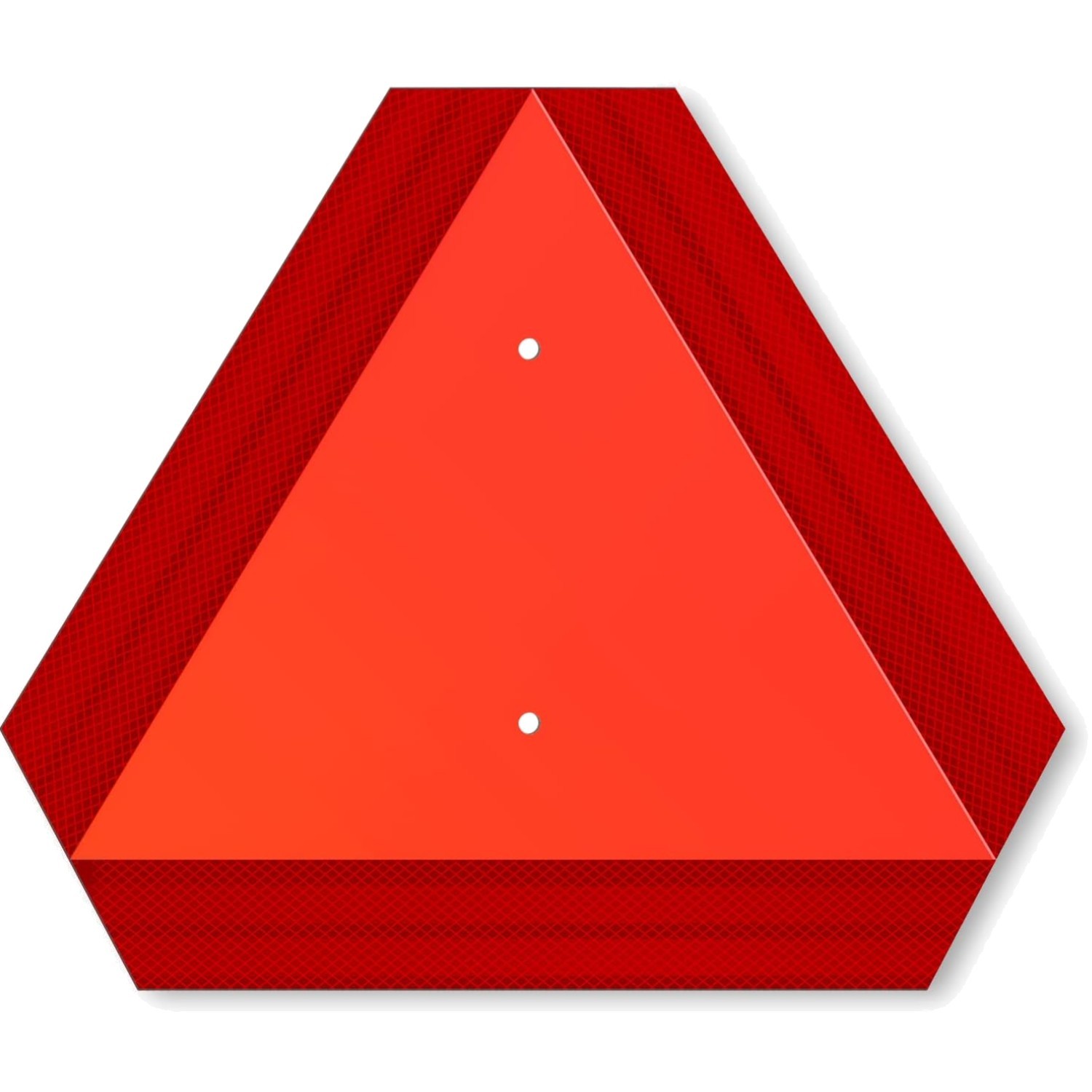 Slow Moving Vehicle Sign, Aluminum Triangle Sign, 14&Prime;X16&Prime;, Reflective