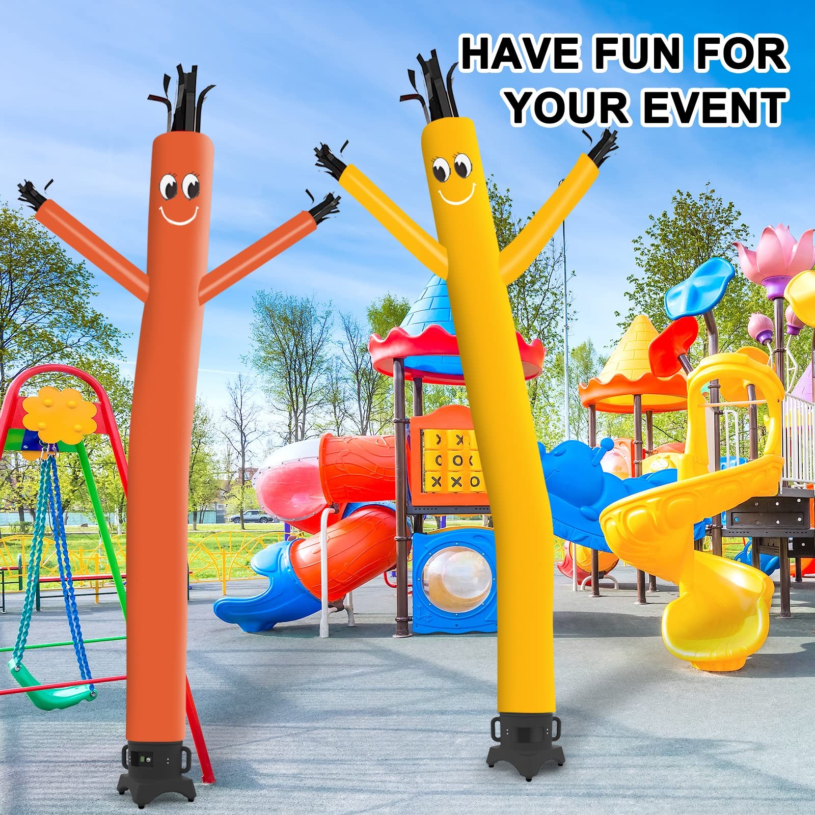 Mounto 10Ft Inflatable Dancer Waving Tube Man Puppet For Store Sign Orange