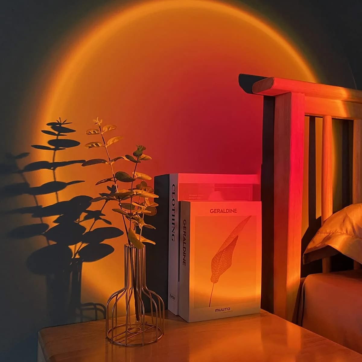 Spacenight Sunset Lamp Projector 10.63 X 3.94 X Inches, Remote & APP
