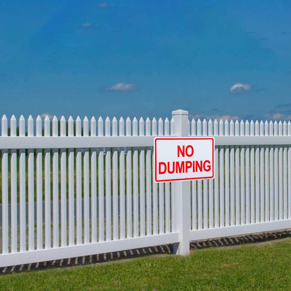 2 Pack No Dumping Sign, 10&Prime;x 7&Prime; .04&Prime; Aluminum Sign Rust Free Aluminum-UV Prot…
