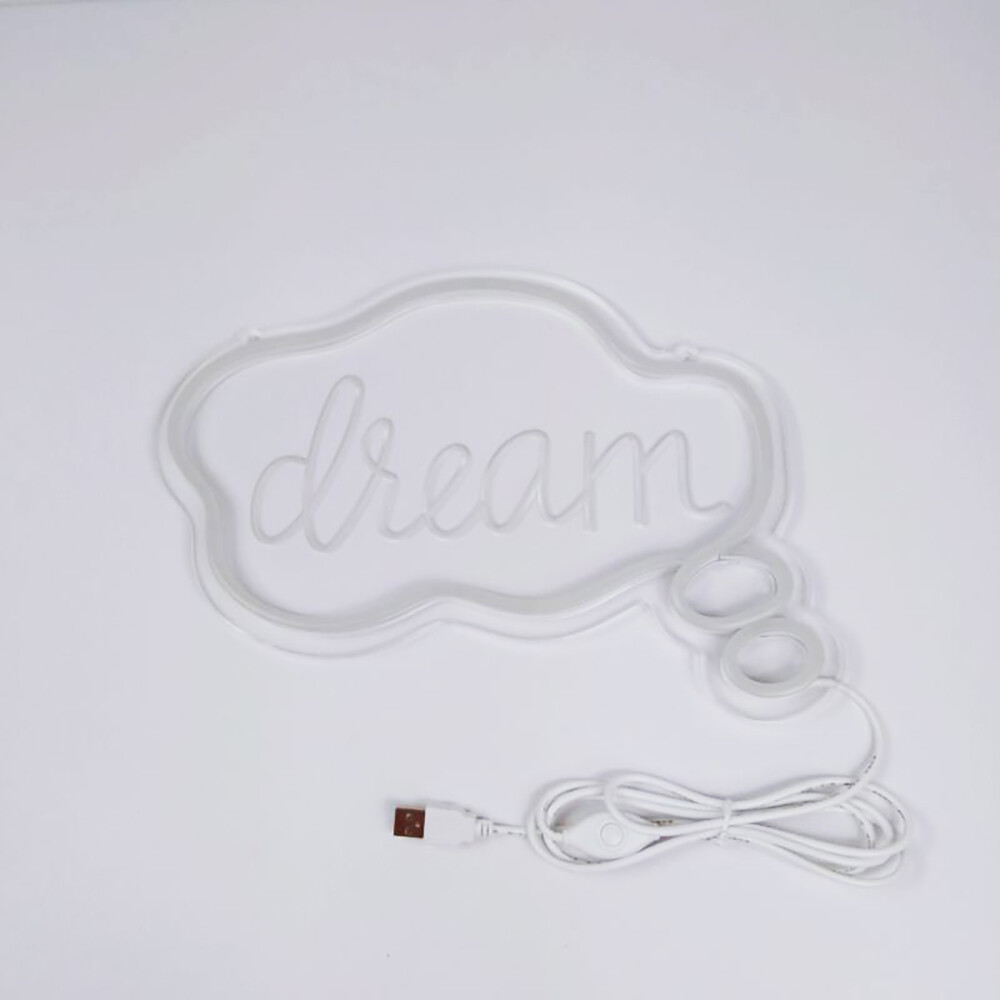 Qomolangma 12.2 » X 8.85 » Pink  Blue « Dream » LED Neon Sign