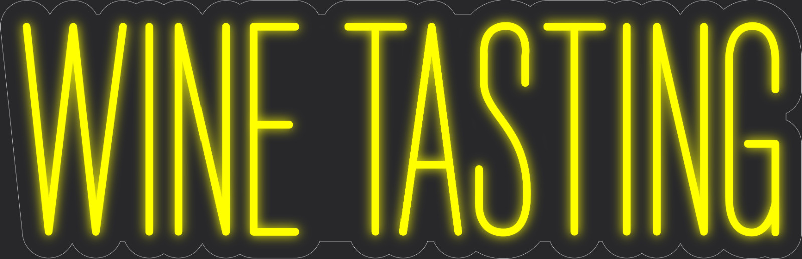 Wine tasting Neon LED Sign Business Wall Decor Lighted Store Sign 36 x 12 in.