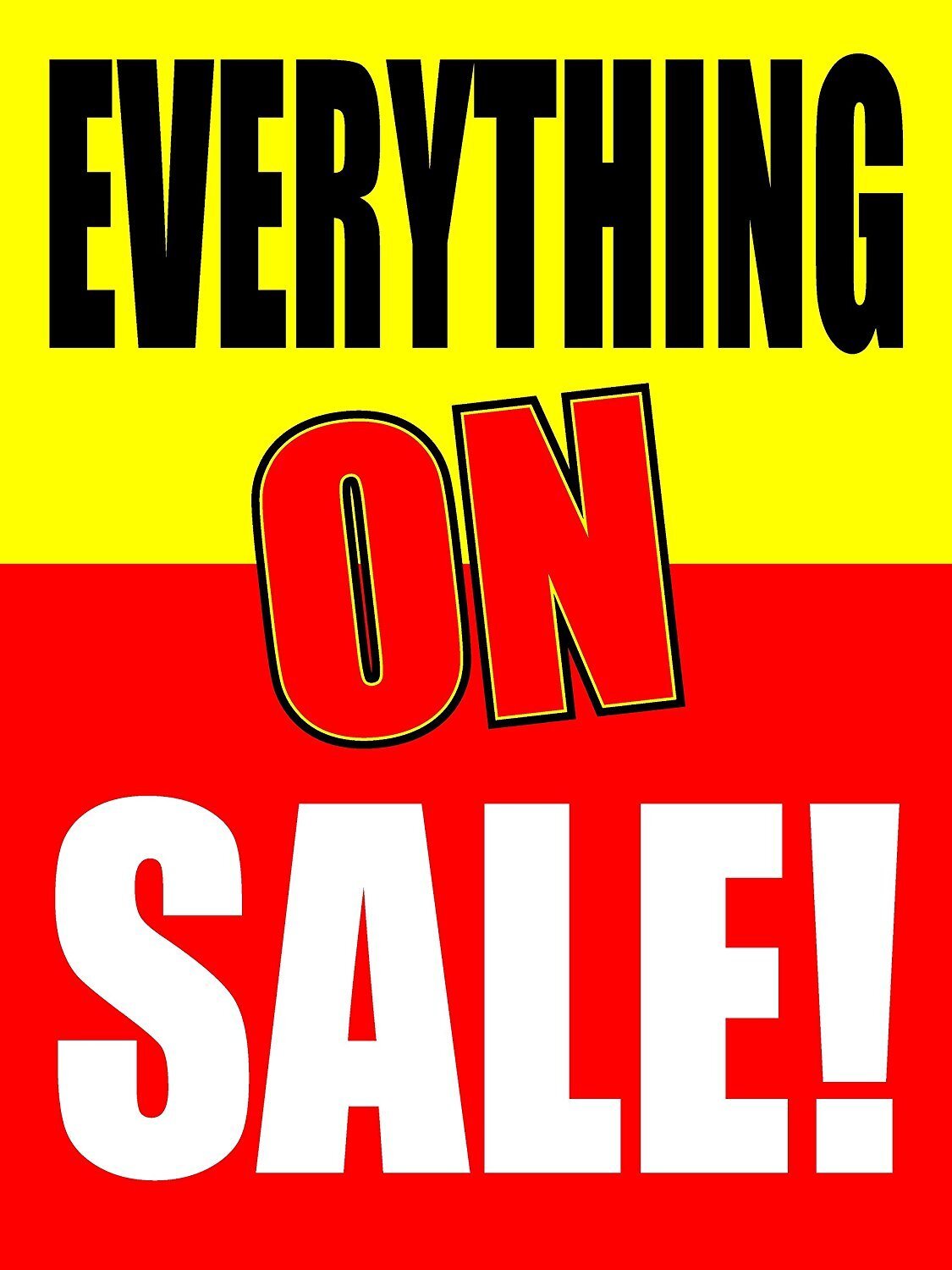 Promotional | Retail Window Display Sign | 18&Prime;W x 24&Prime;H
