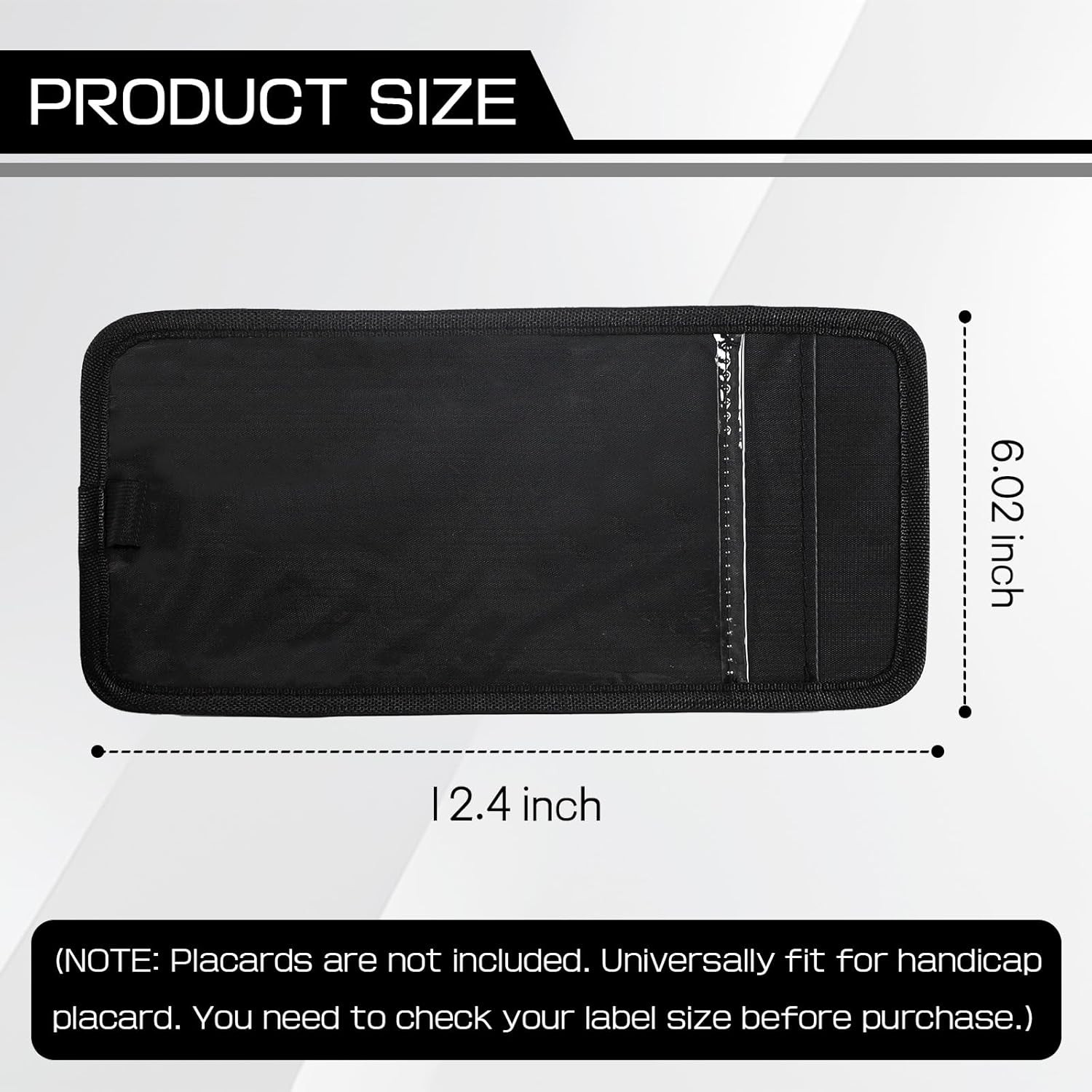 Car Visor Handicap Placard Holder, Disabled Parking Permit Sign Protector