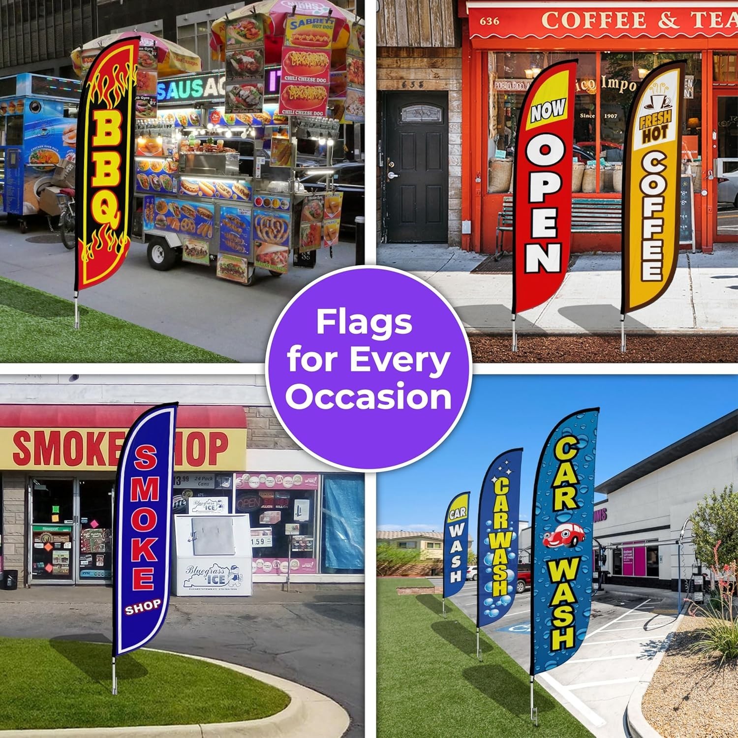 Grand Opening Advertising Flag – Business Promotion