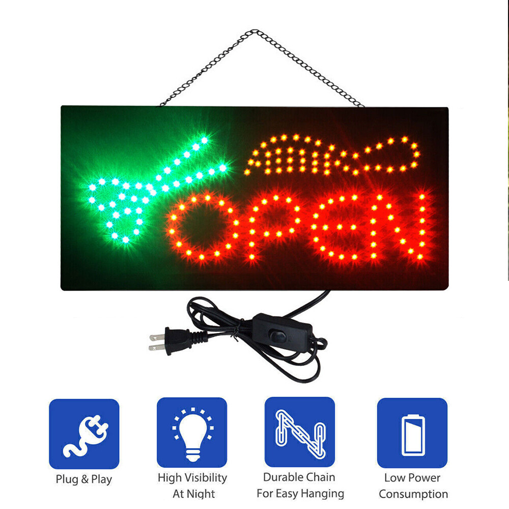 Open Sign Led Neon Ultra Bright Light Business Display For Restaurant Store Shop