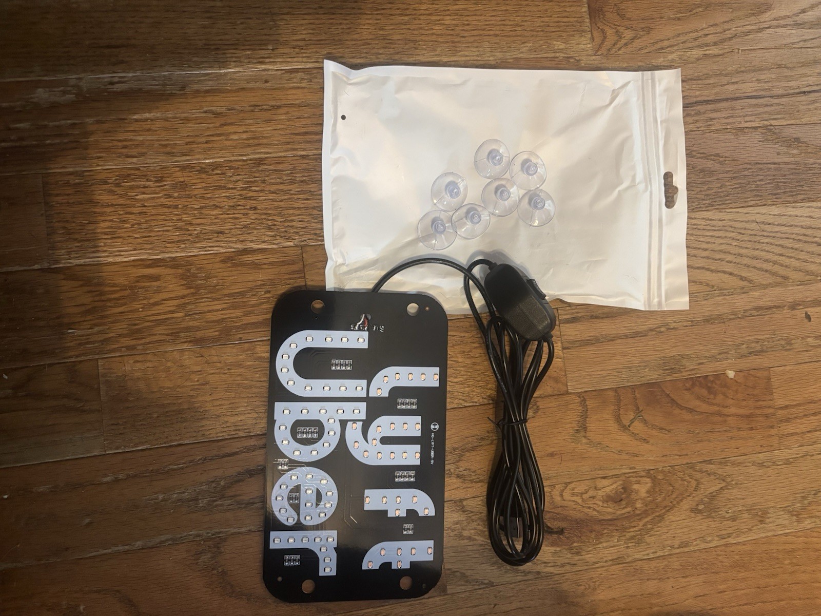 Plug In LED Sign For Car Window. Sign Is 10in X 6in