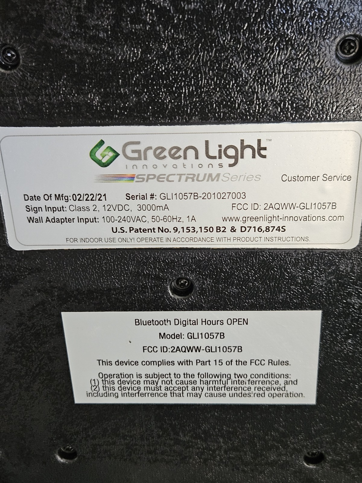 Super‑Bright LED Open Sign w/Business Hours Programmable App, 1000s of Colors