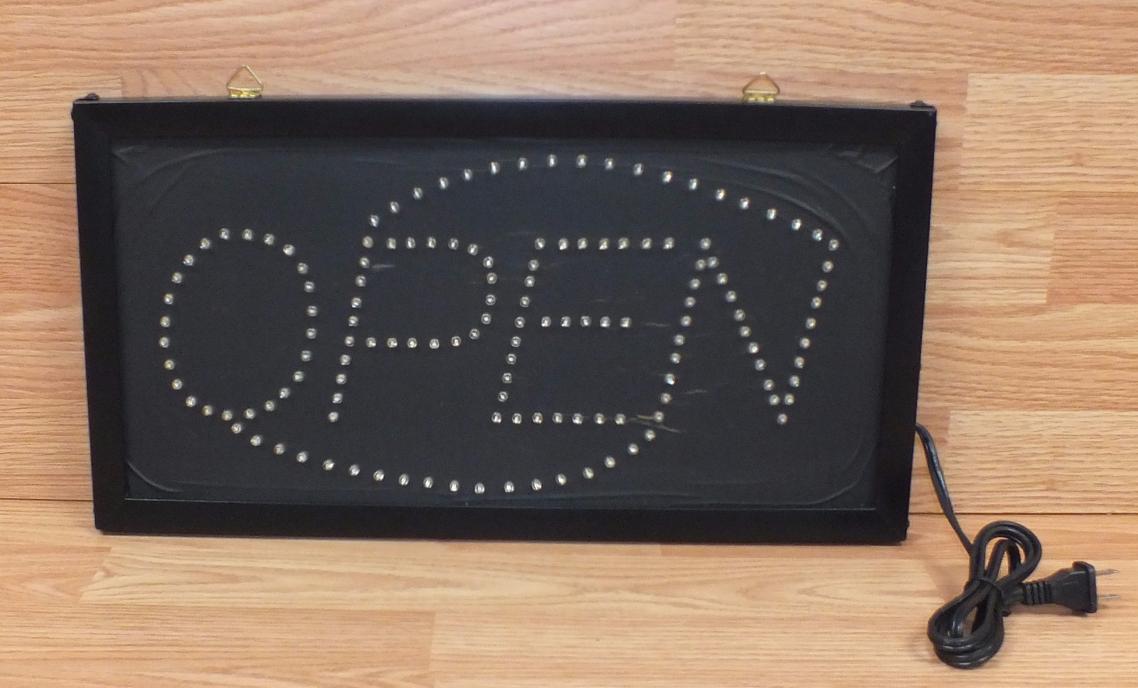 Unbranded 18.5&Prime; x 9.75&Prime; (inch) Black Multi Setting LED Light up Business Sign