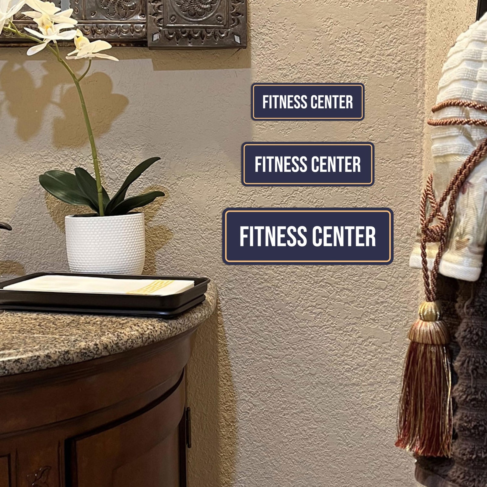 Standard Plus Fitness Center Door Wall Sign Hospitality Gym Signage Large