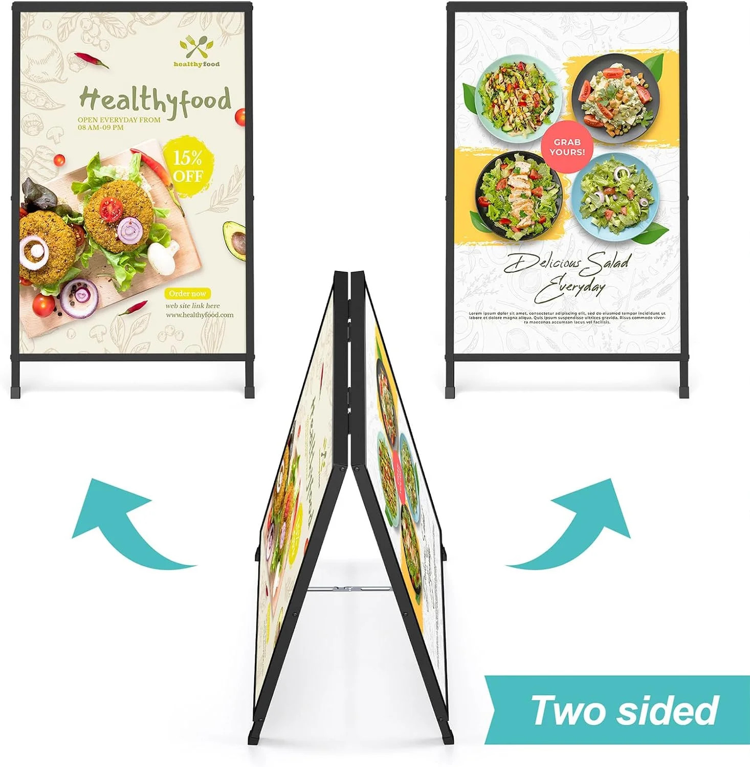A Frame Signs 36 Inch Outdoor Heavy Duty Sandwich Board Double Sided Relx 24×36