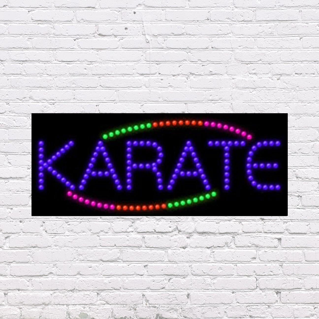LED Karate Sign | Light Up Sign | 11&Prime;H x 27&Prime;W x 2&Prime;D
