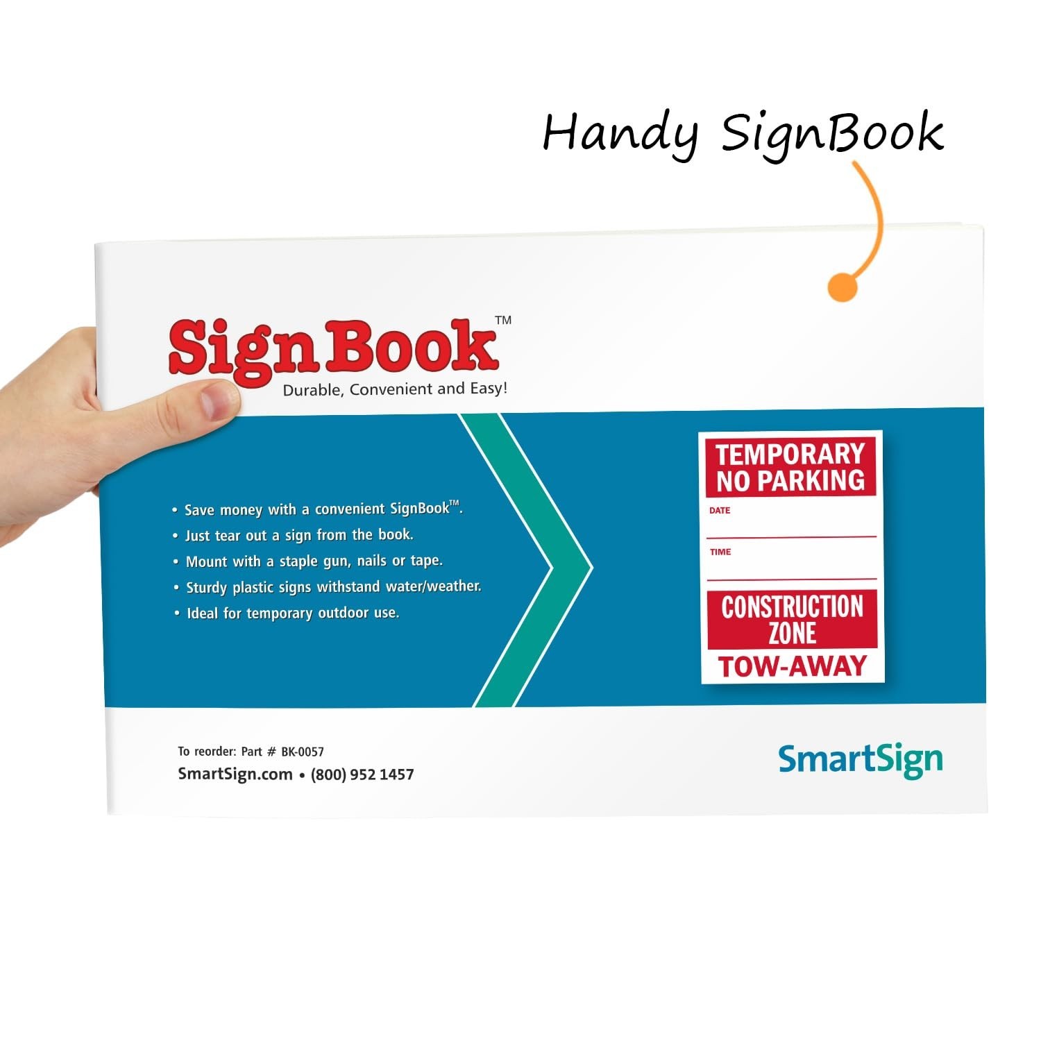 Rip-Out Sign Book for Construction Zone | 20 Sheets | 14×10