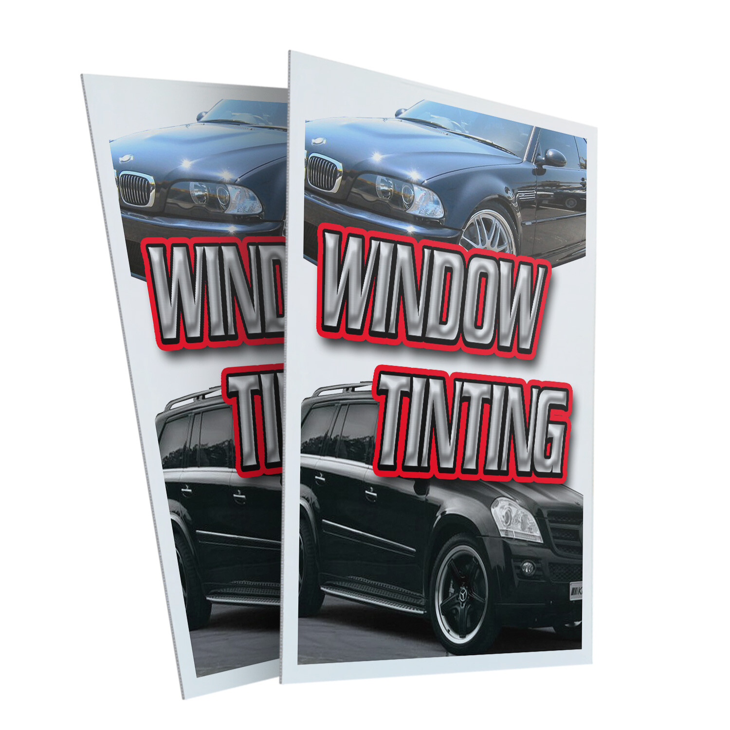 A-frame Sidewalk Window Tinting 24&Prime; x 36&Prime; Double Sided A-Frame Sidewalk Sign