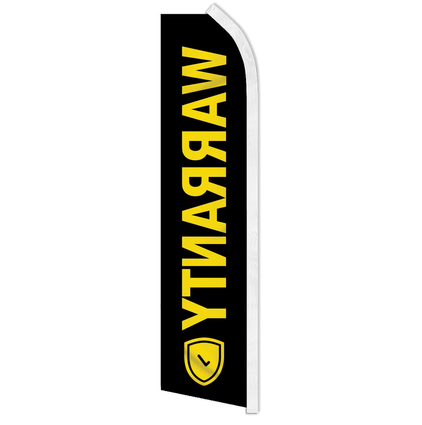 WARRANTY advertising super flag polyester banner sign *POLE NOT INCLUDED*