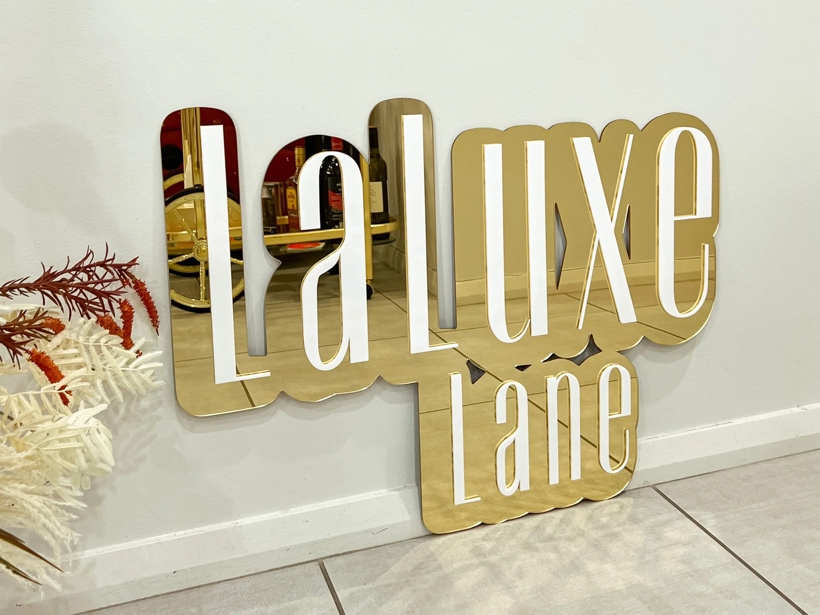 Acrylic 3D Double Layered Business Logo Sign – 2 Rows