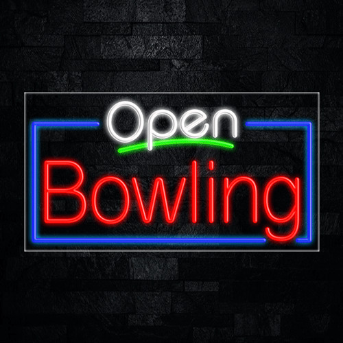 Bowling LED Neon Sign 33&Prime;L x 18&Prime;H #35628