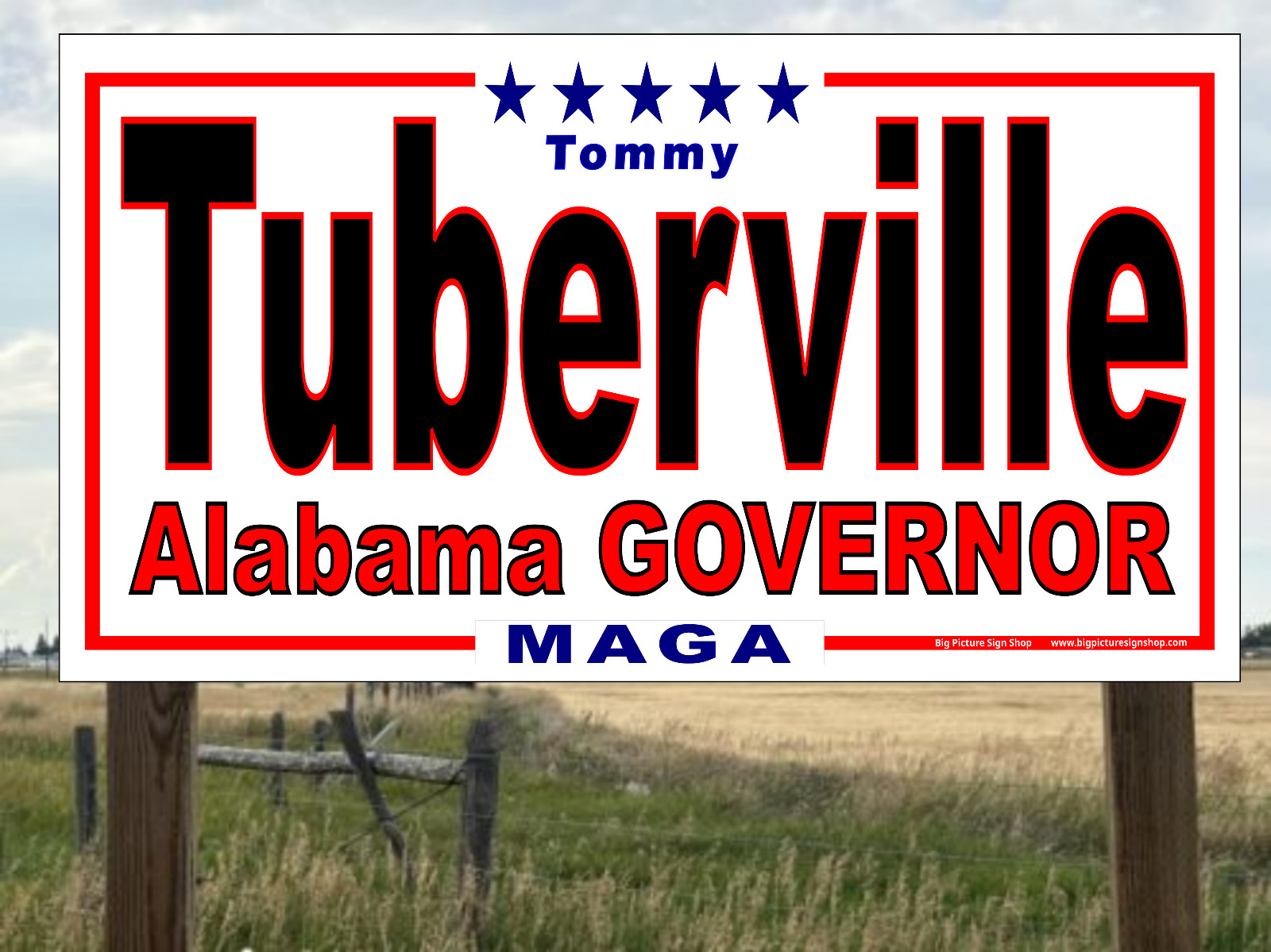 Tommy TUBERVILLE for ALABAMA GOVERNOR – Banners -LARGE-Fast Shipping-USA MADE-30
