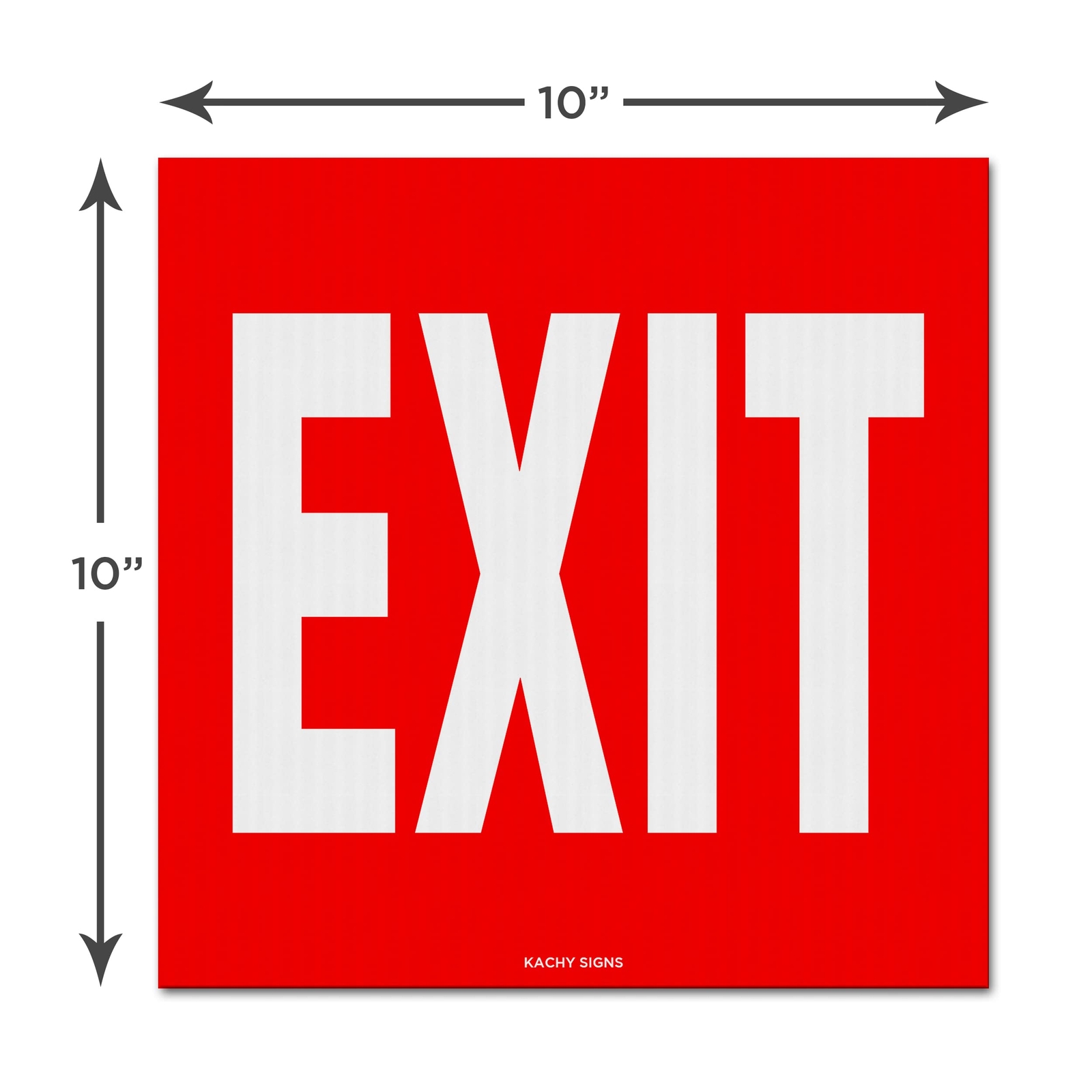 Kachy Signs – Pack of 2 – 10&Prime; x 10&Prime; – 4mm Currogated Plastic Sign – Durable -…
