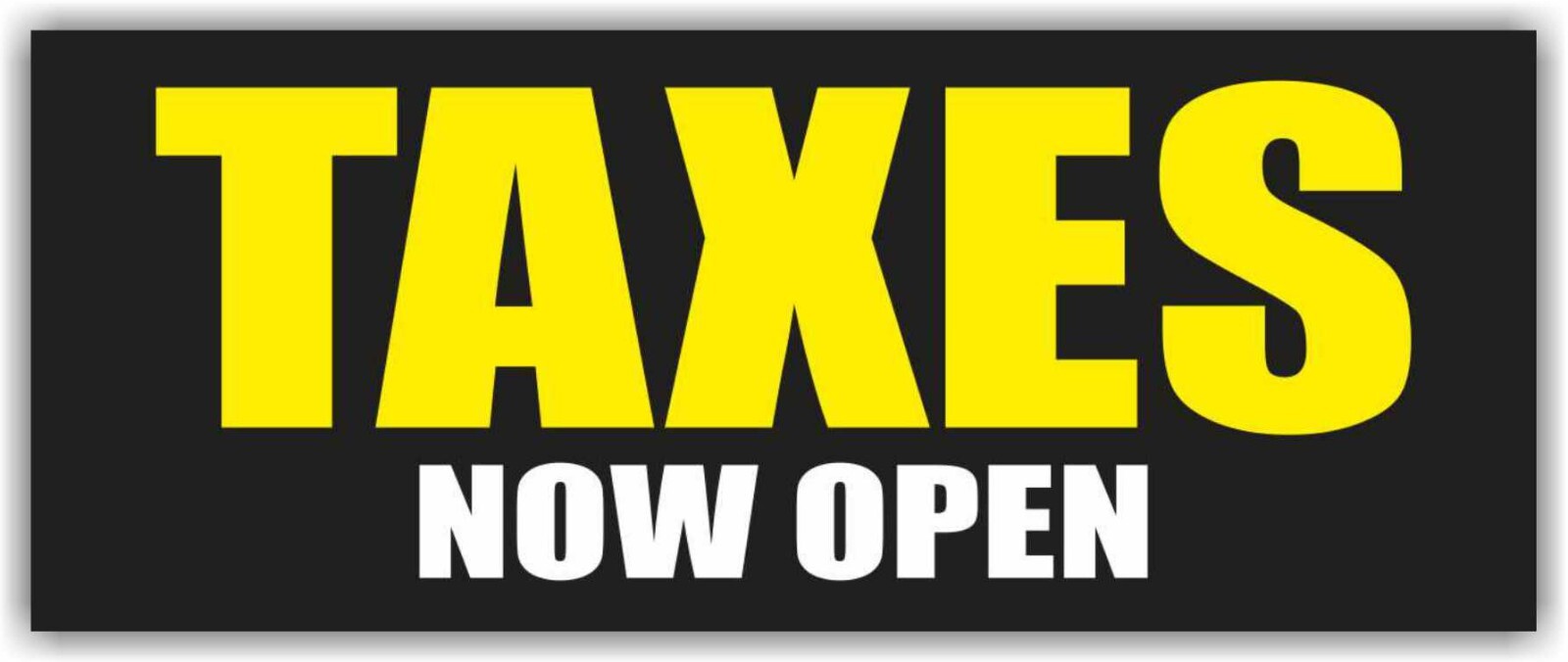 TAX NOW OPEN Advertising Banner Vinyl Mesh Sign SERVICE FAST REFUNDS check cash