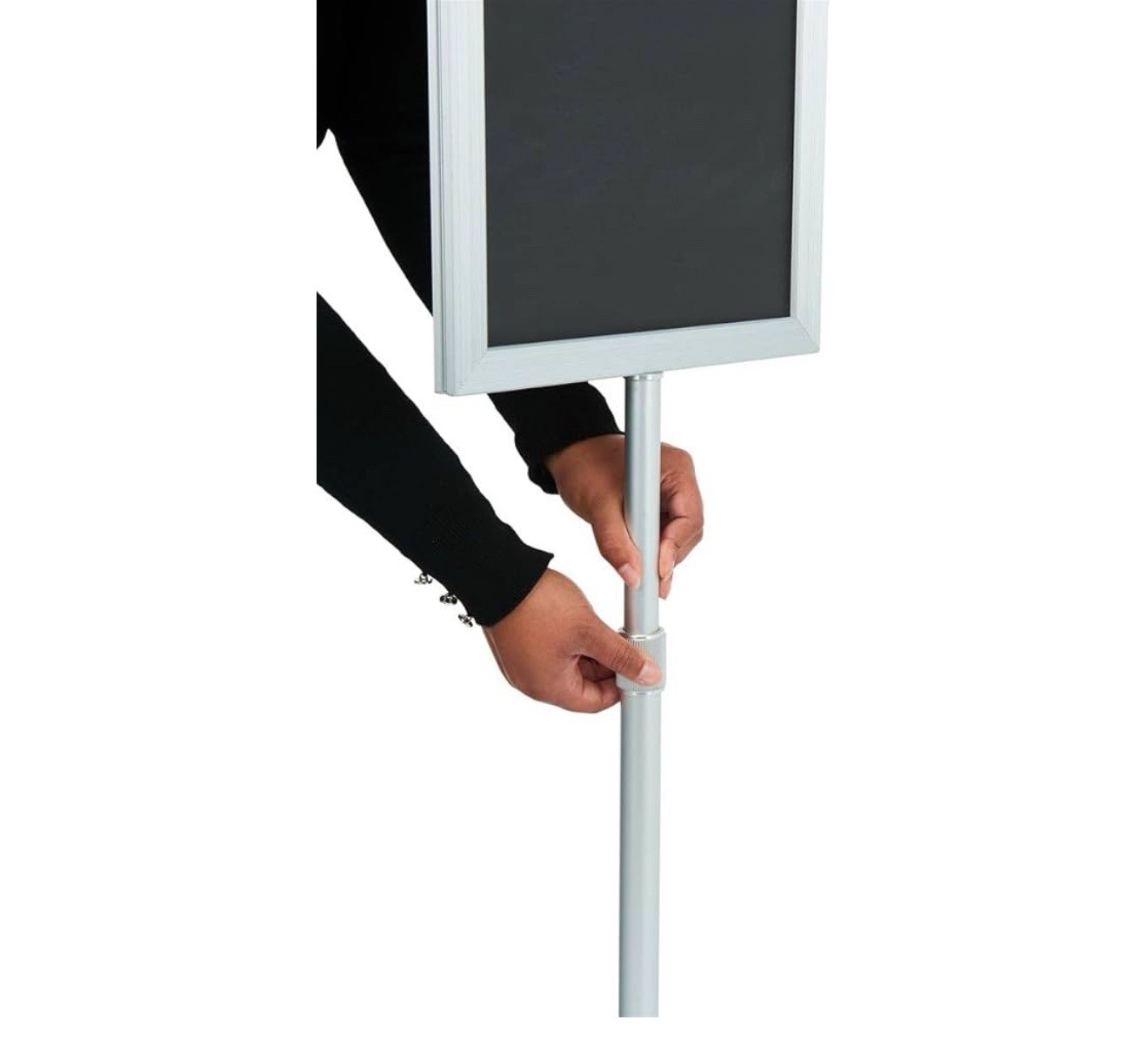 TLSCH Telescoping Sign Holder 11×17 Adjustable Stand Double-Side Display