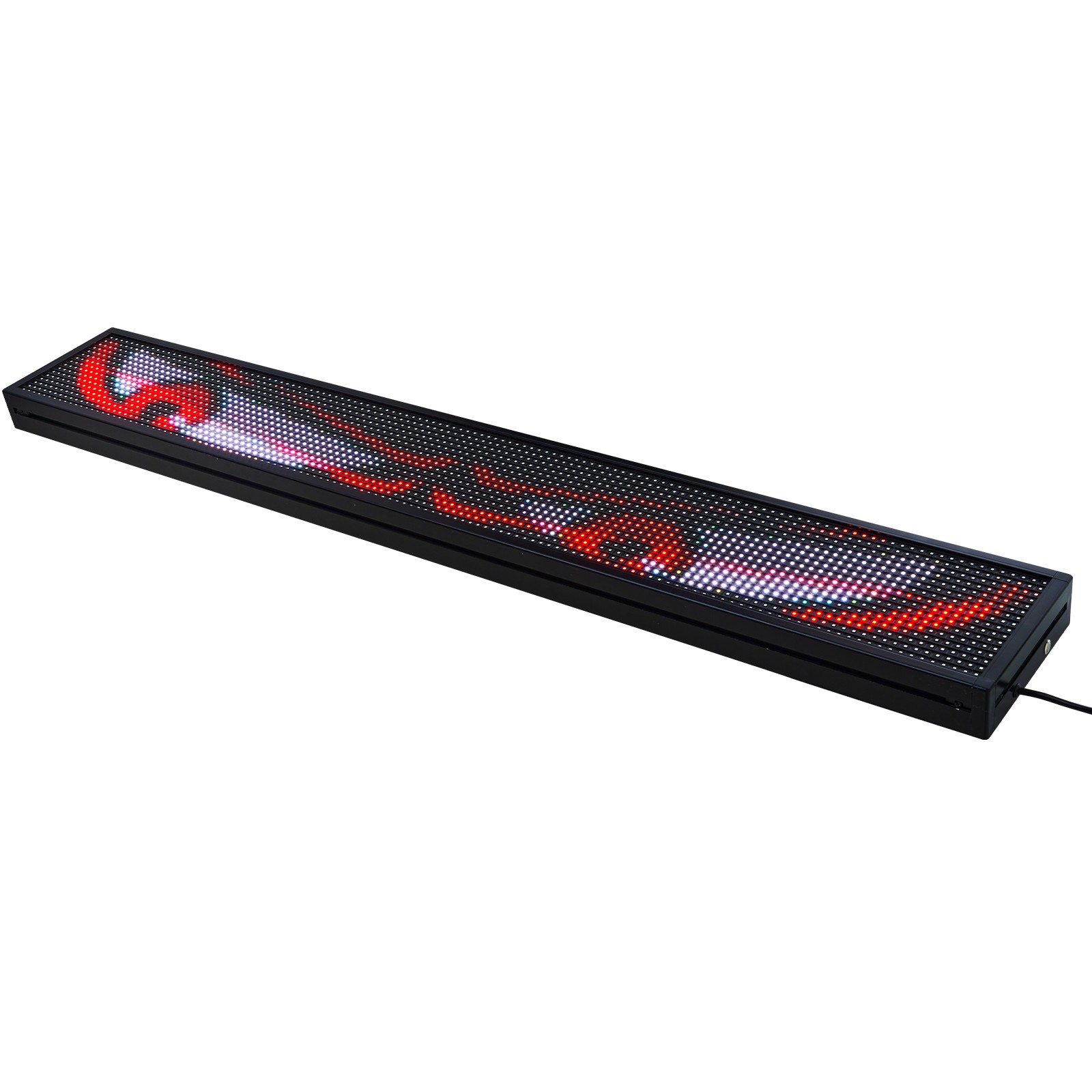 VEVOR 52x8in Programmable LED Sign Digital Scrolling Display Board P10Full-color